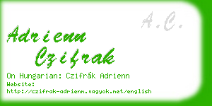 adrienn czifrak business card